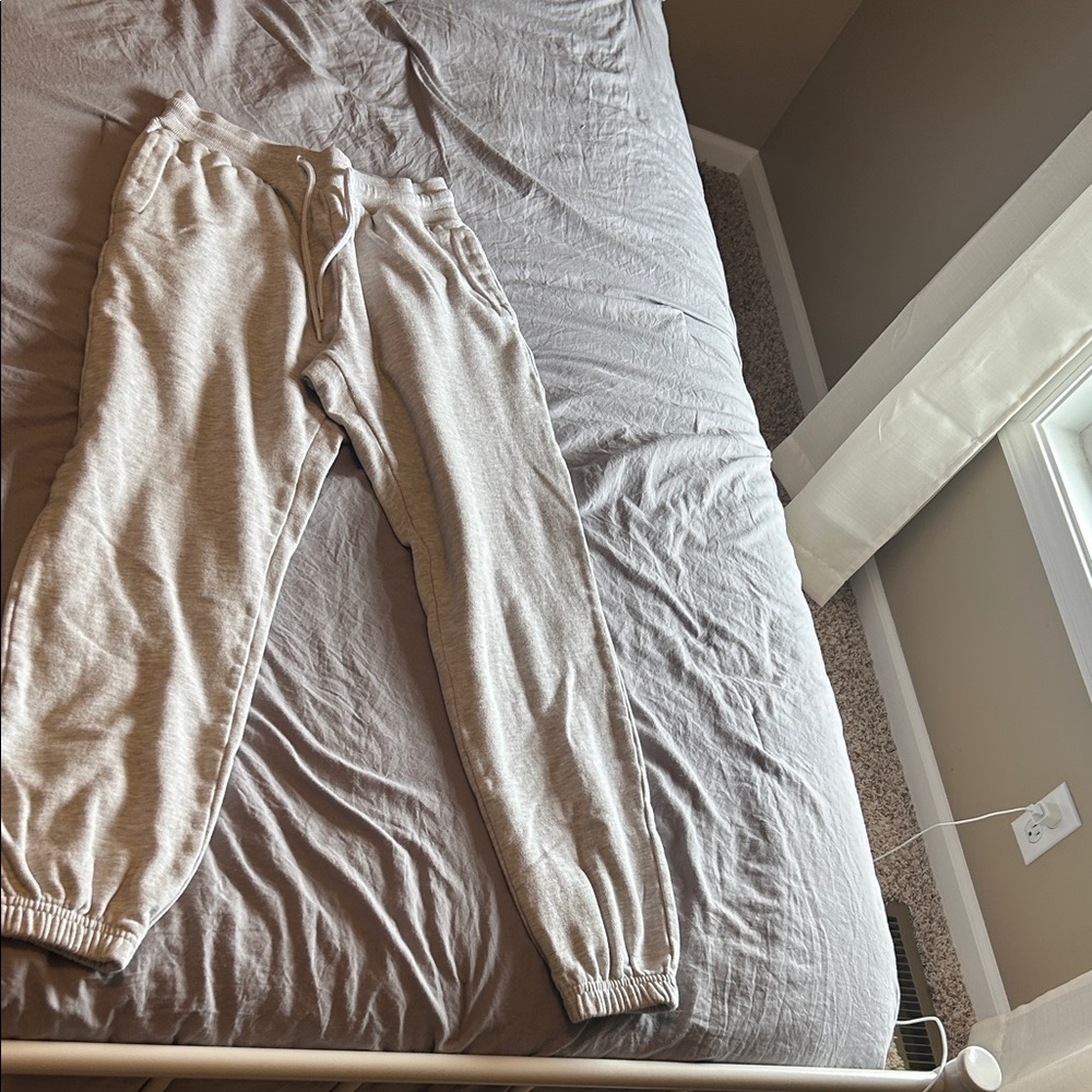 Men's Light Gray Joggers Sz Sm